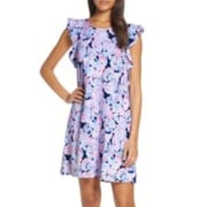 Lilly Pulitzer Dani Dress - High Tide Navy Size L